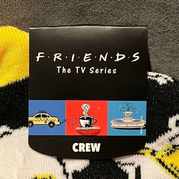 FRIENDS The TV Series Thanksgiving Turkey Bioworld Mid Calf Socks / Size 10-13 - Picture 3 of 4